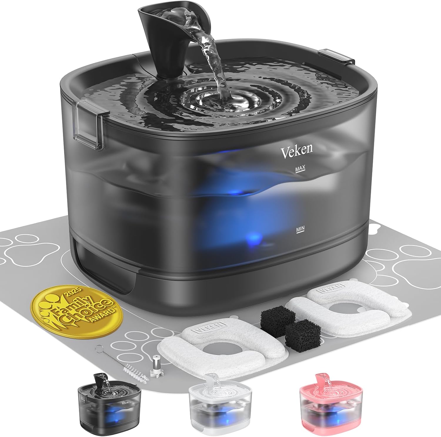 Veken D1 Detachable Tank Pet Fountain